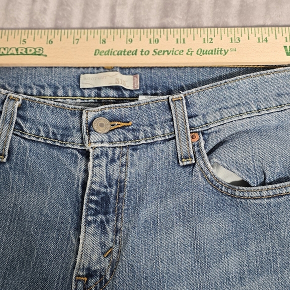 Levi’s 735 Bootcut Jeans Women 32x32 Light Wash Stretch Cowgirl Western Denim559 - Picture 9 of 10